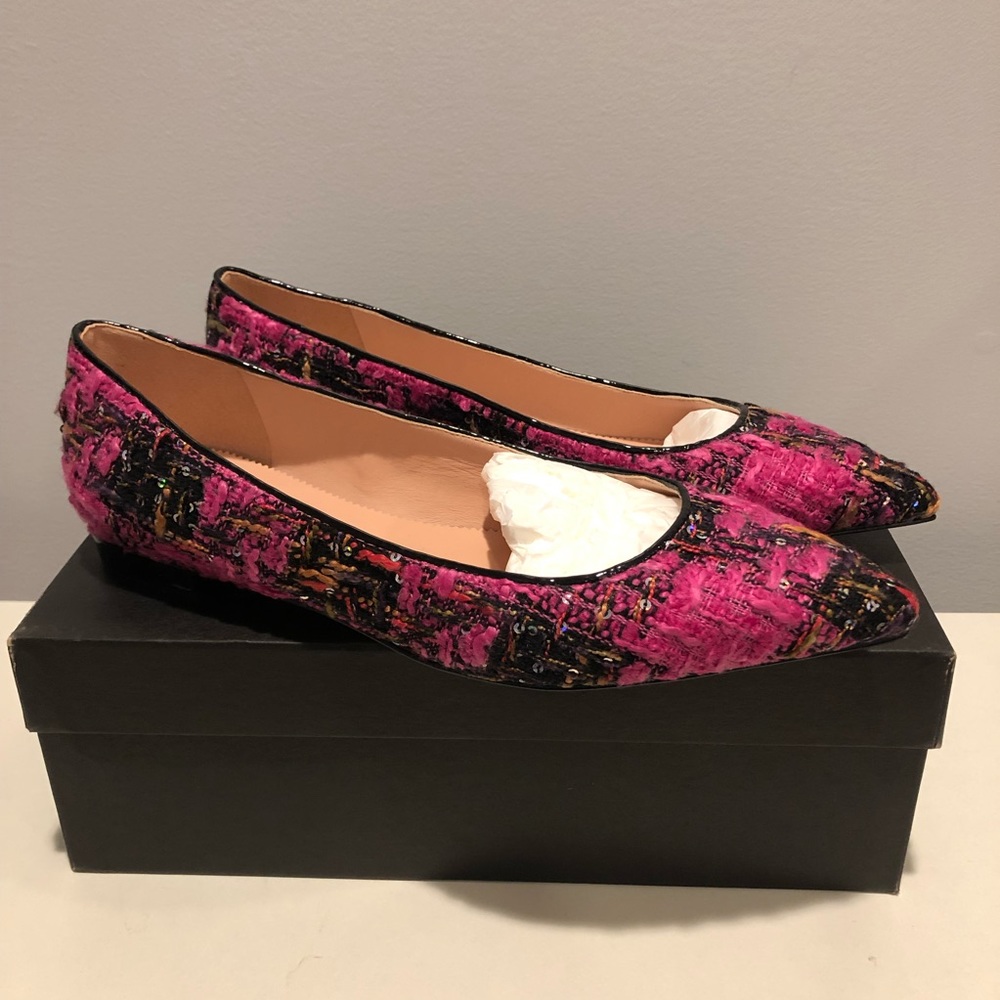 ⭐️ J. Crew Pointed-toe flats in tweed - Picture 4 of 7